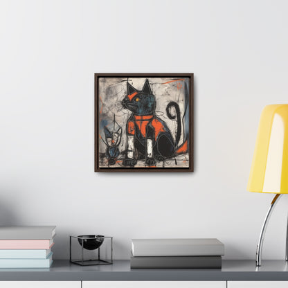 Cat 92, Gallery Canvas Wraps, Square Frame