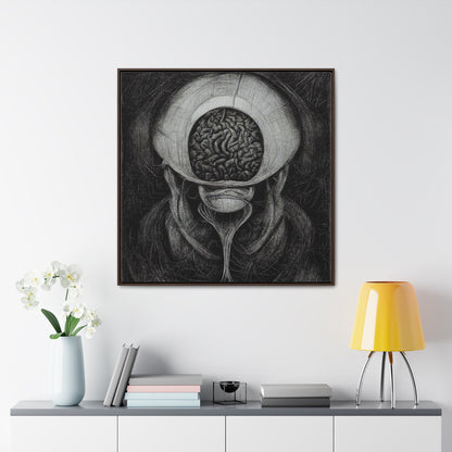 Brain 9, Valentinii, Gallery Canvas Wraps, Square Frame