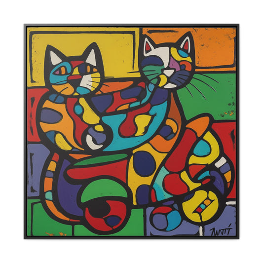 Cat 147, Gallery Canvas Wraps, Square Frame