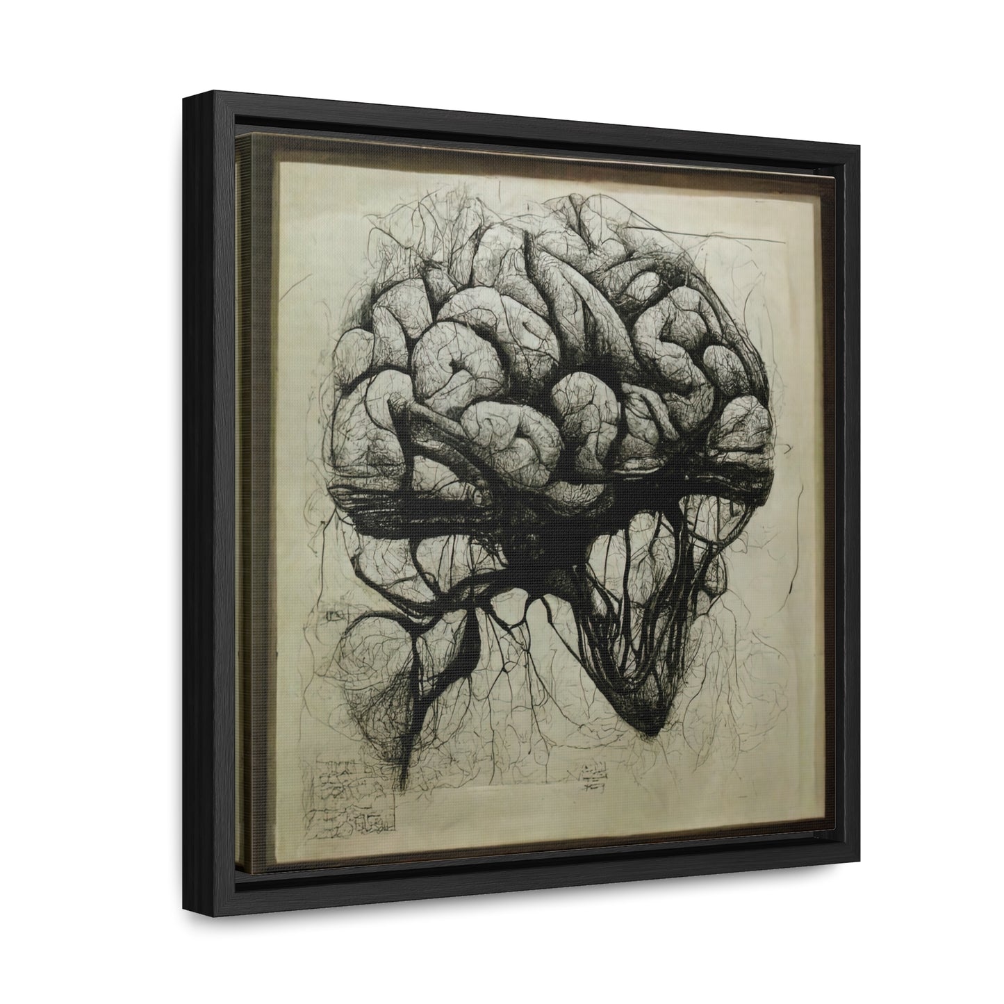 Brain 55, Valentinii, Gallery Canvas Wraps, Square Frame