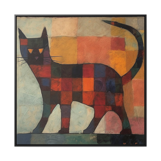 Cat 18, Gallery Canvas Wraps, Square Frame