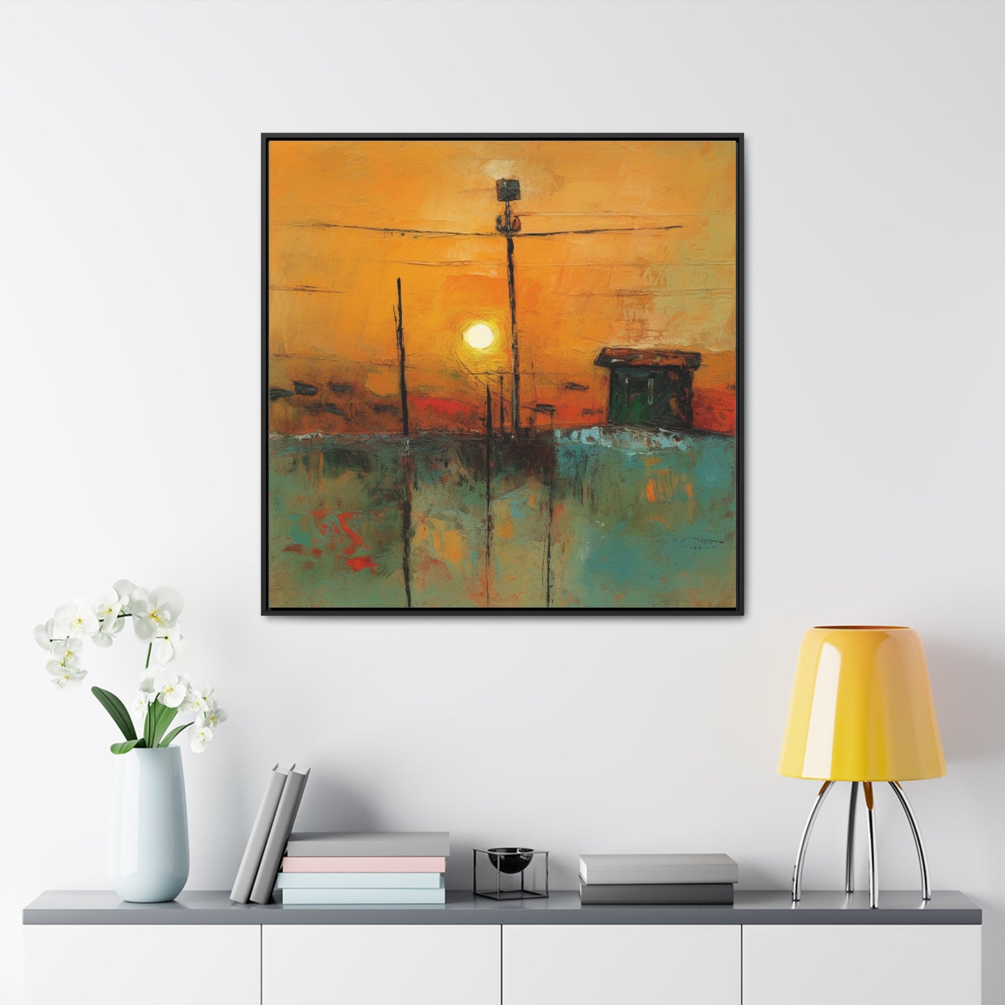 Land of the Sun 49, Valentinii, Gallery Canvas Wraps, Square Frame