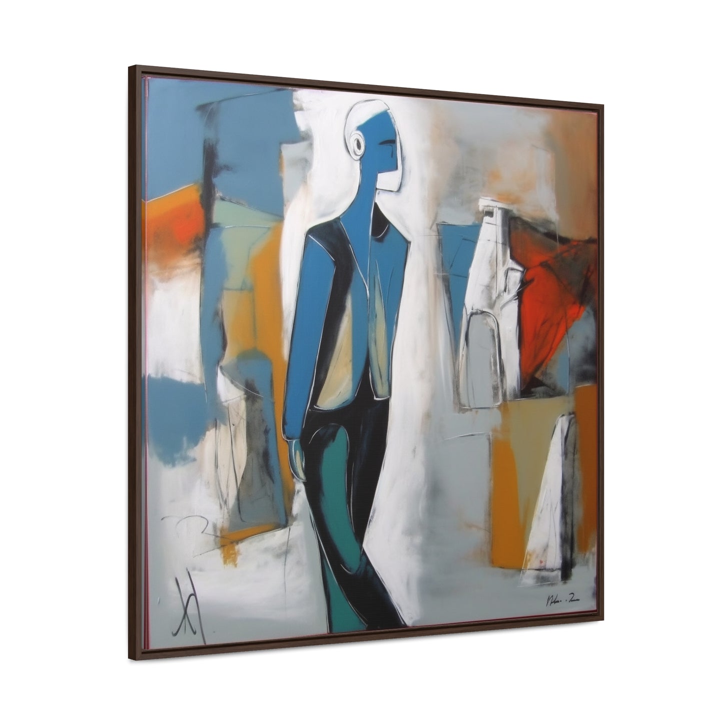 Sad Man 28, Valentinii, Gallery Canvas Wraps, Square Frame