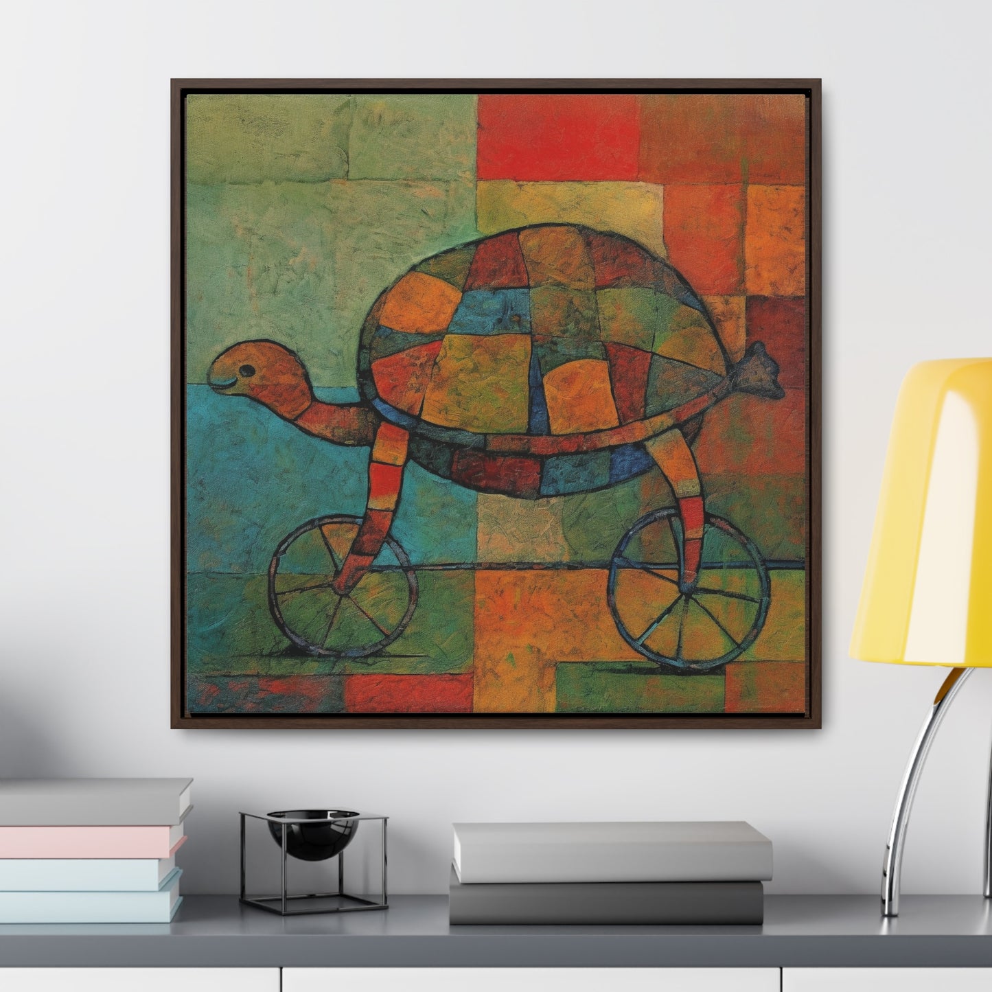 Turtle 19, Gallery Canvas Wraps, Square Frame