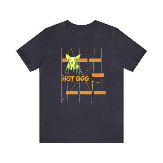 Hot Dog, B, Unisex Jersey Short Sleeve Tee