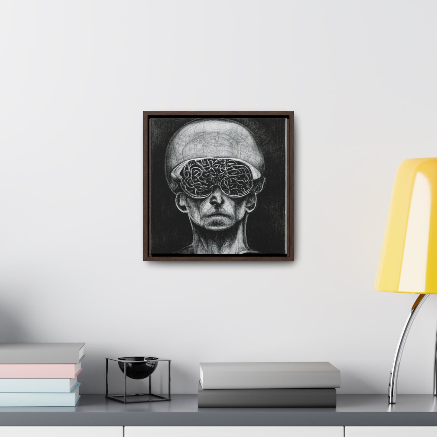 Brain 14, Valentinii, Gallery Canvas Wraps, Square Frame