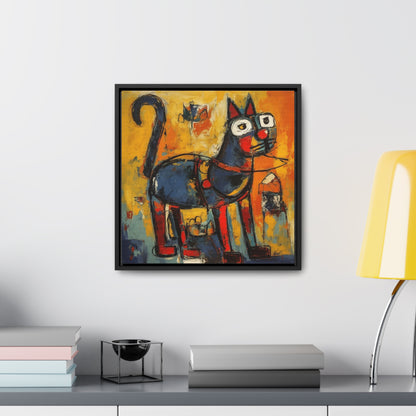 Cat 98, Gallery Canvas Wraps, Square Frame