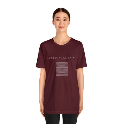 Horizontal Rain, Unisex Jersey Short Sleeve Tee