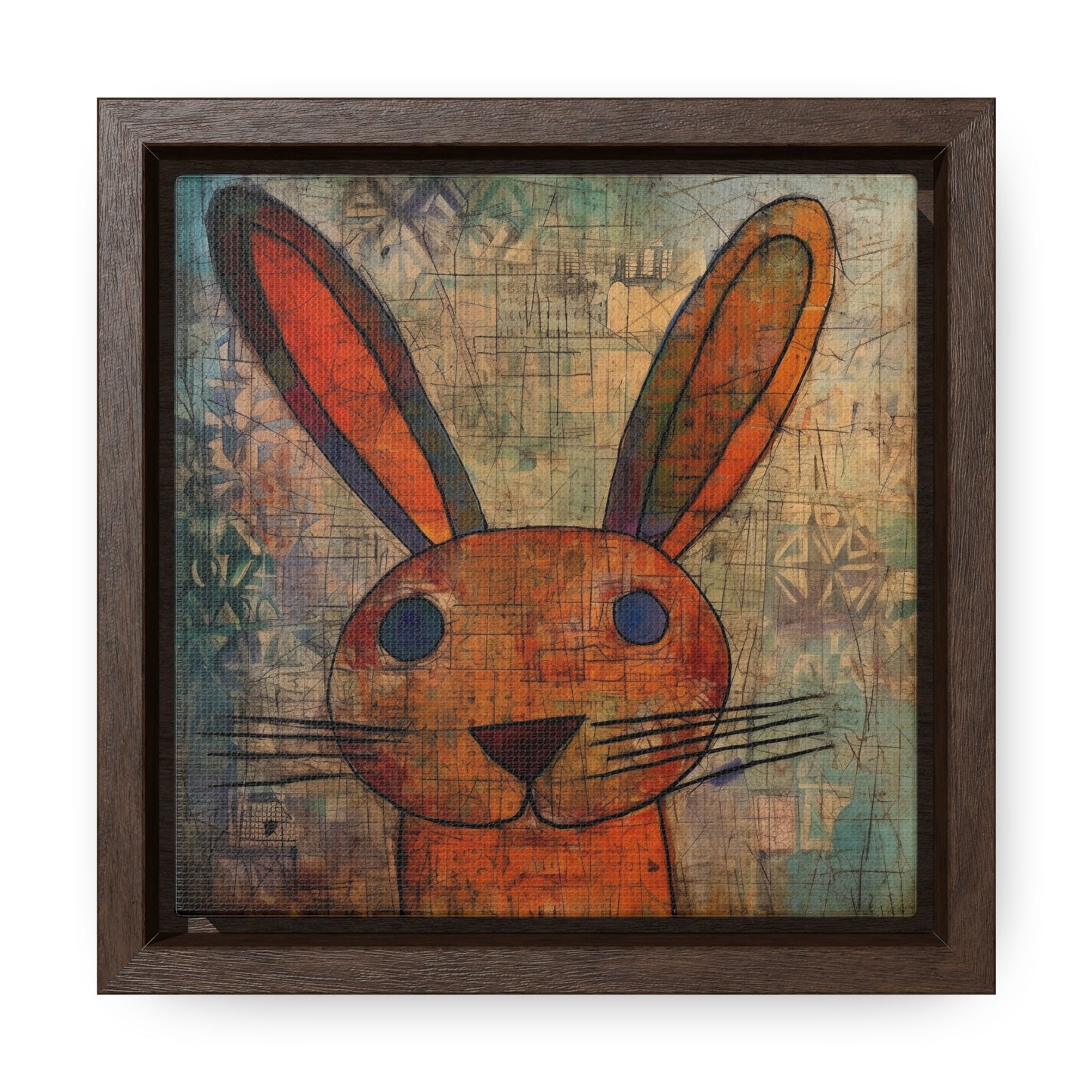 Rabbit 9, Gallery Canvas Wraps, Square Frame