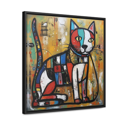 Cat 104, Gallery Canvas Wraps, Square Frame