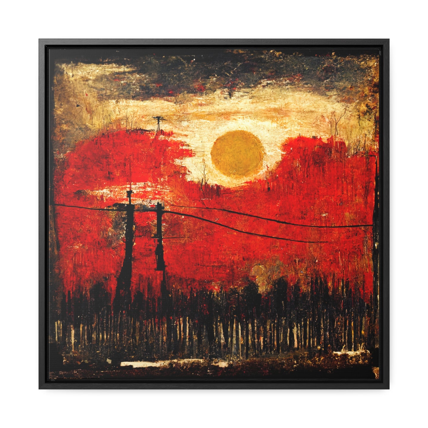 Land of the Sun 20, Valentinii, Gallery Canvas Wraps, Square Frame