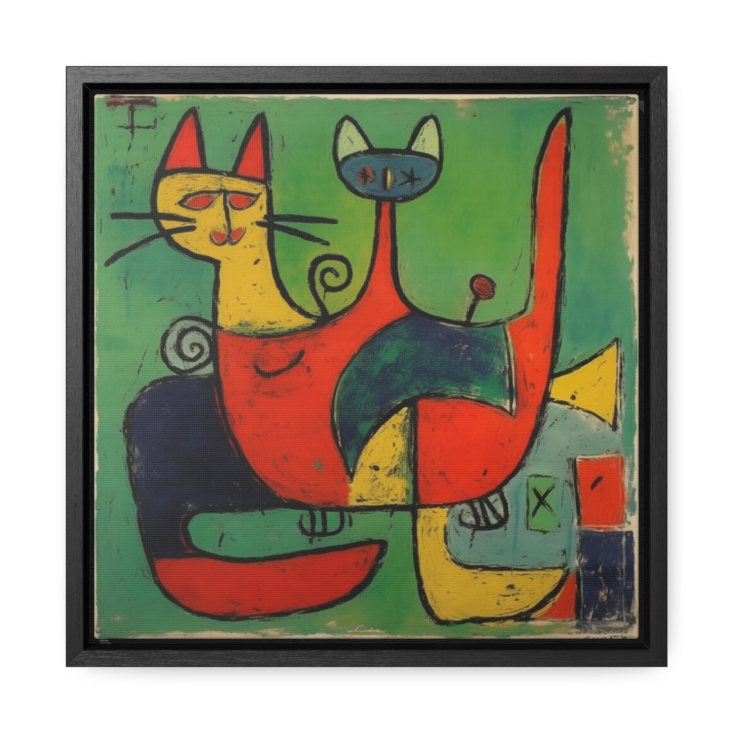 Cat 143, Gallery Canvas Wraps, Square Frame