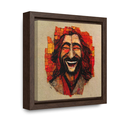 Jesus smiling 6, Valentinii, Gallery Canvas Wraps, Square Frame