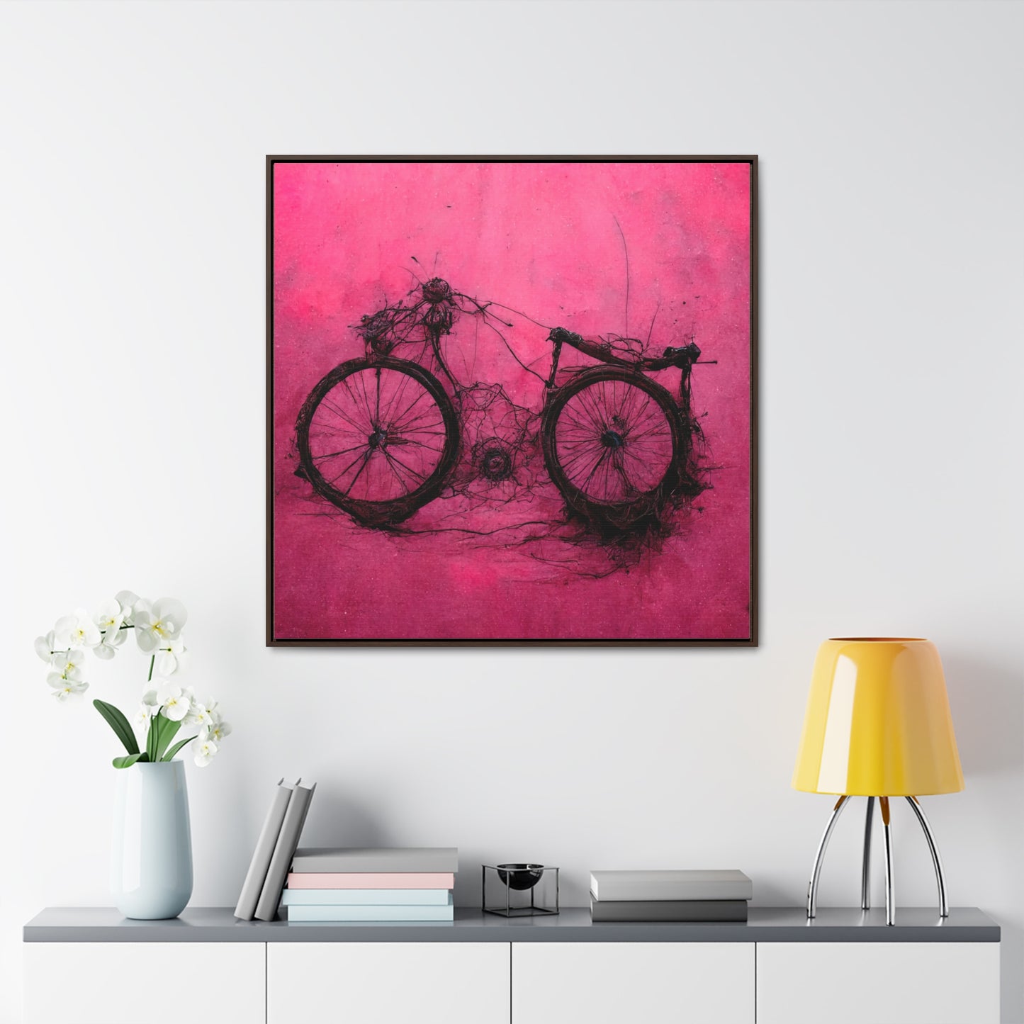 Bicycle 2, Valentinii, Gallery Canvas Wraps, Square Frame