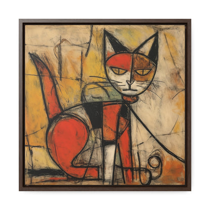 Cat 55, Gallery Canvas Wraps, Square Frame