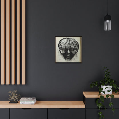 Brain 45, Valentinii, Gallery Canvas Wraps, Square Frame