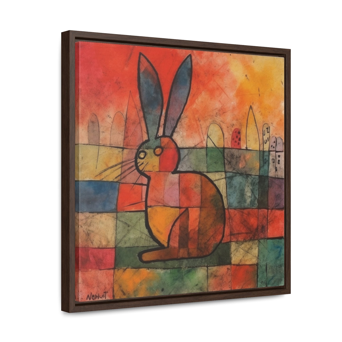 Rabbit 39, Gallery Canvas Wraps, Square Frame