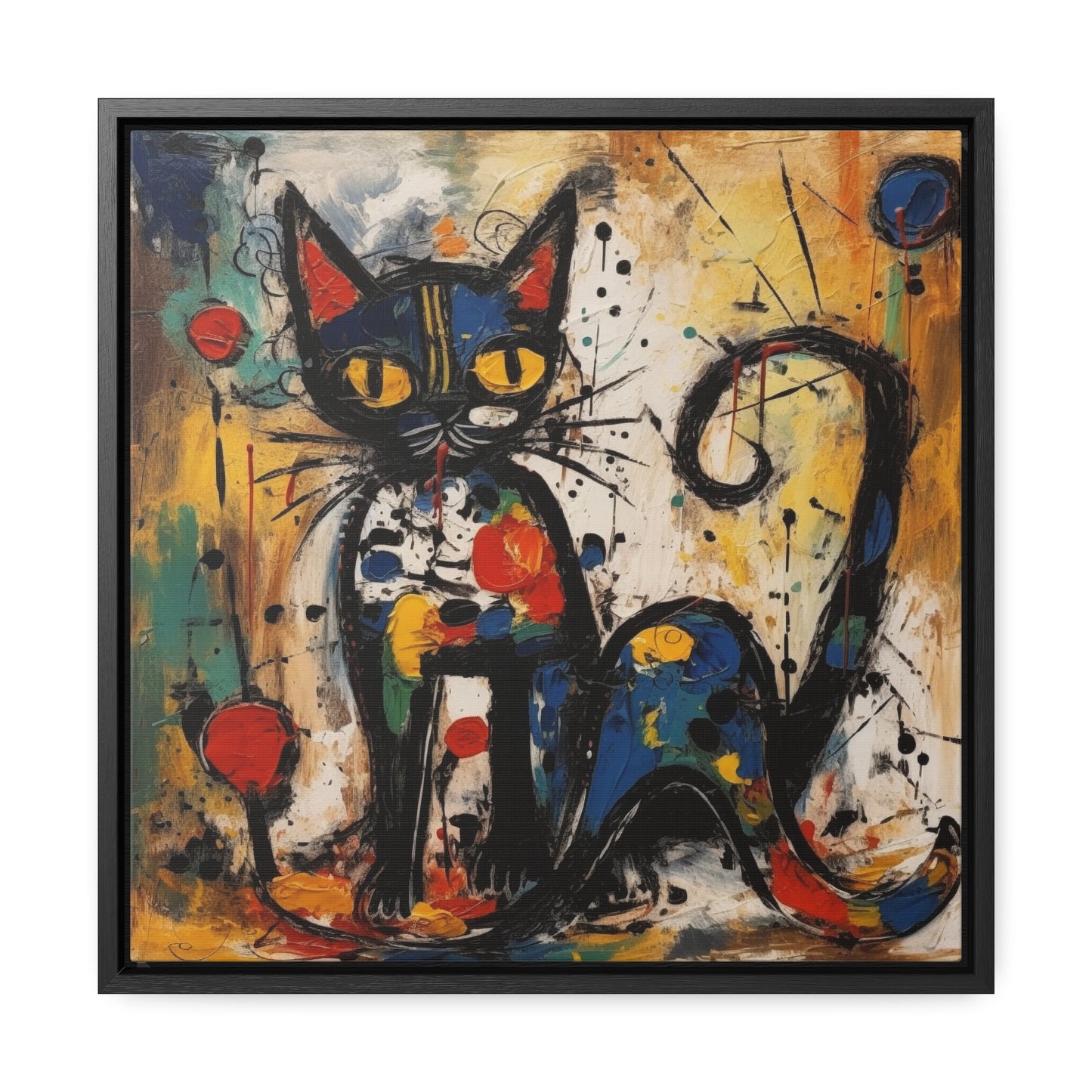 Cat 105, Gallery Canvas Wraps, Square Frame