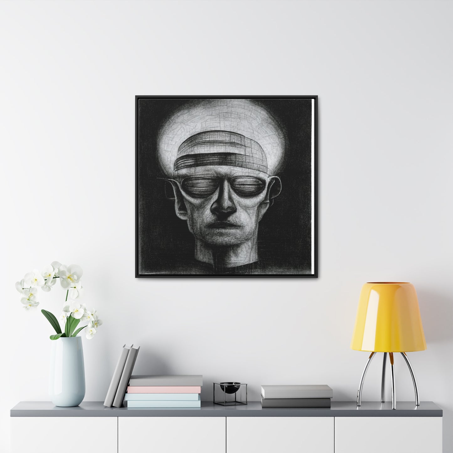 Brain 12, Valentinii, Gallery Canvas Wraps, Square Frame