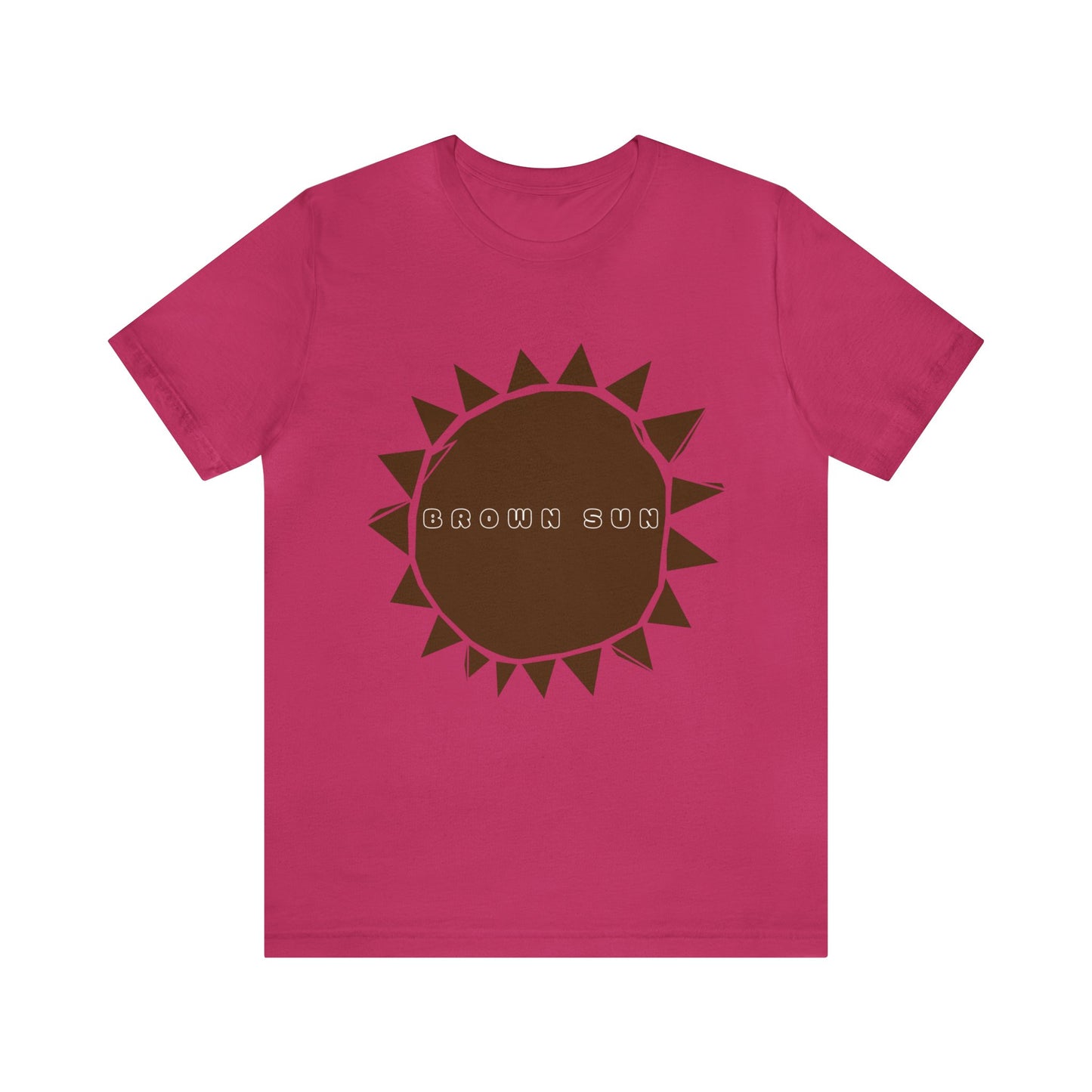 Brown Sun, Unisex Jersey Short Sleeve Tee