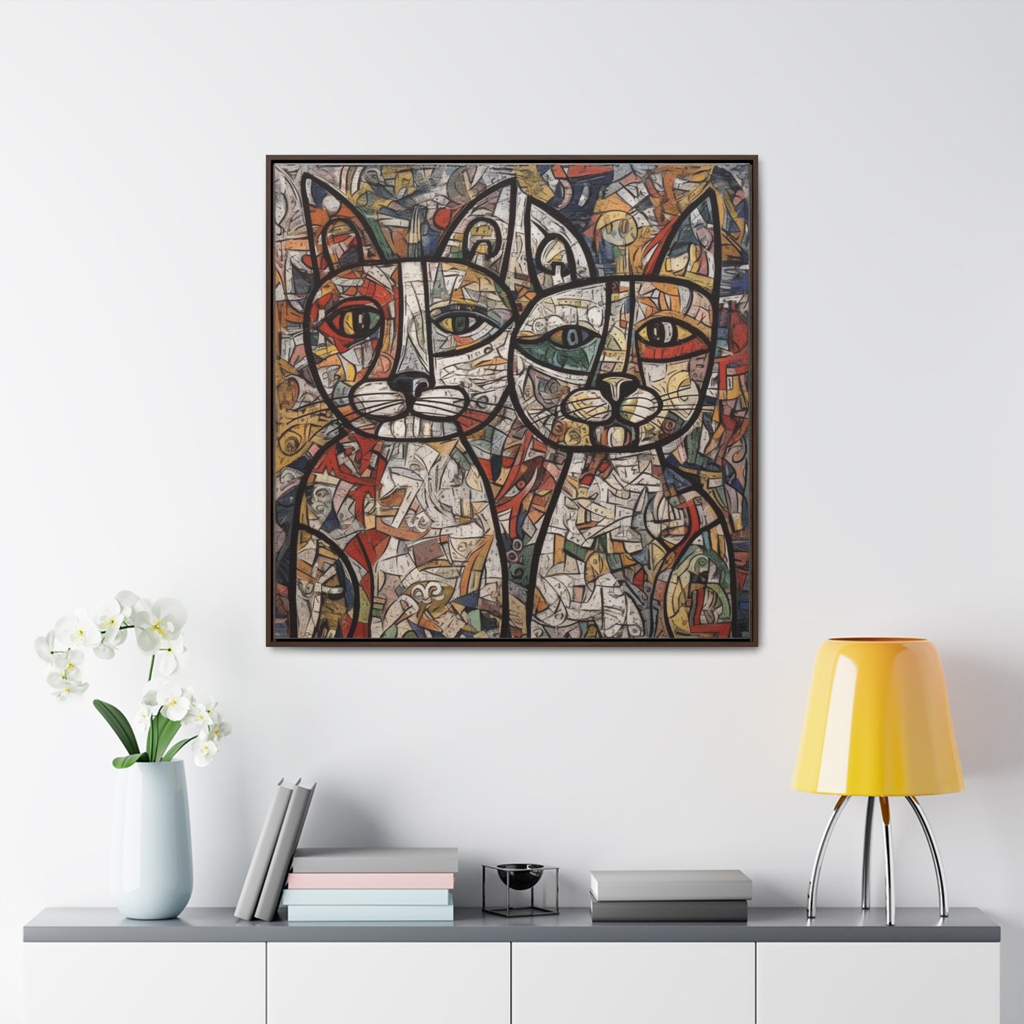 Cat, Gallery Canvas Wraps, Square Frame