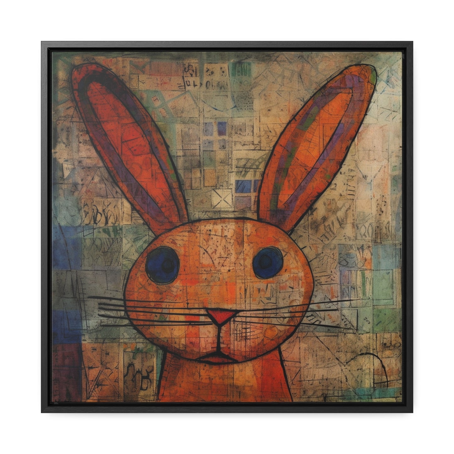 Rabbit 12, Gallery Canvas Wraps, Square Frame