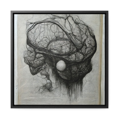 Brain 60, Valentinii, Gallery Canvas Wraps, Square Frame