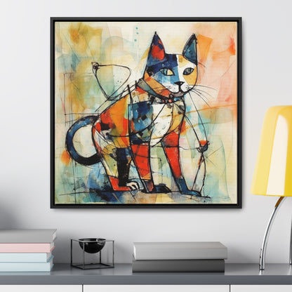 Cat 77, Gallery Canvas Wraps, Square Frame