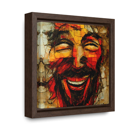 Jesus smiling, Valentinii, Gallery Canvas Wraps, Square Frame