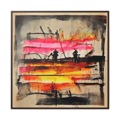 Land of the Sun 9, Valentinii, Gallery Canvas Wraps, Square Frame