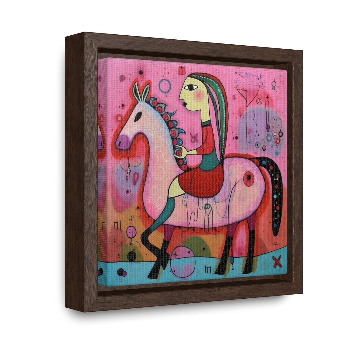 The Dreams of the Child 10, Gallery Canvas Wraps, Square Frame