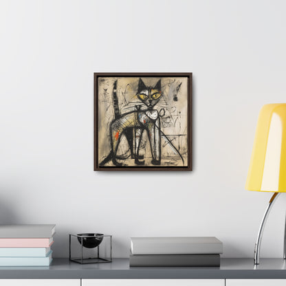 Cat 46, Gallery Canvas Wraps, Square Frame