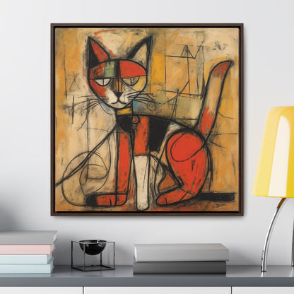 Cat 91, Gallery Canvas Wraps, Square Frame