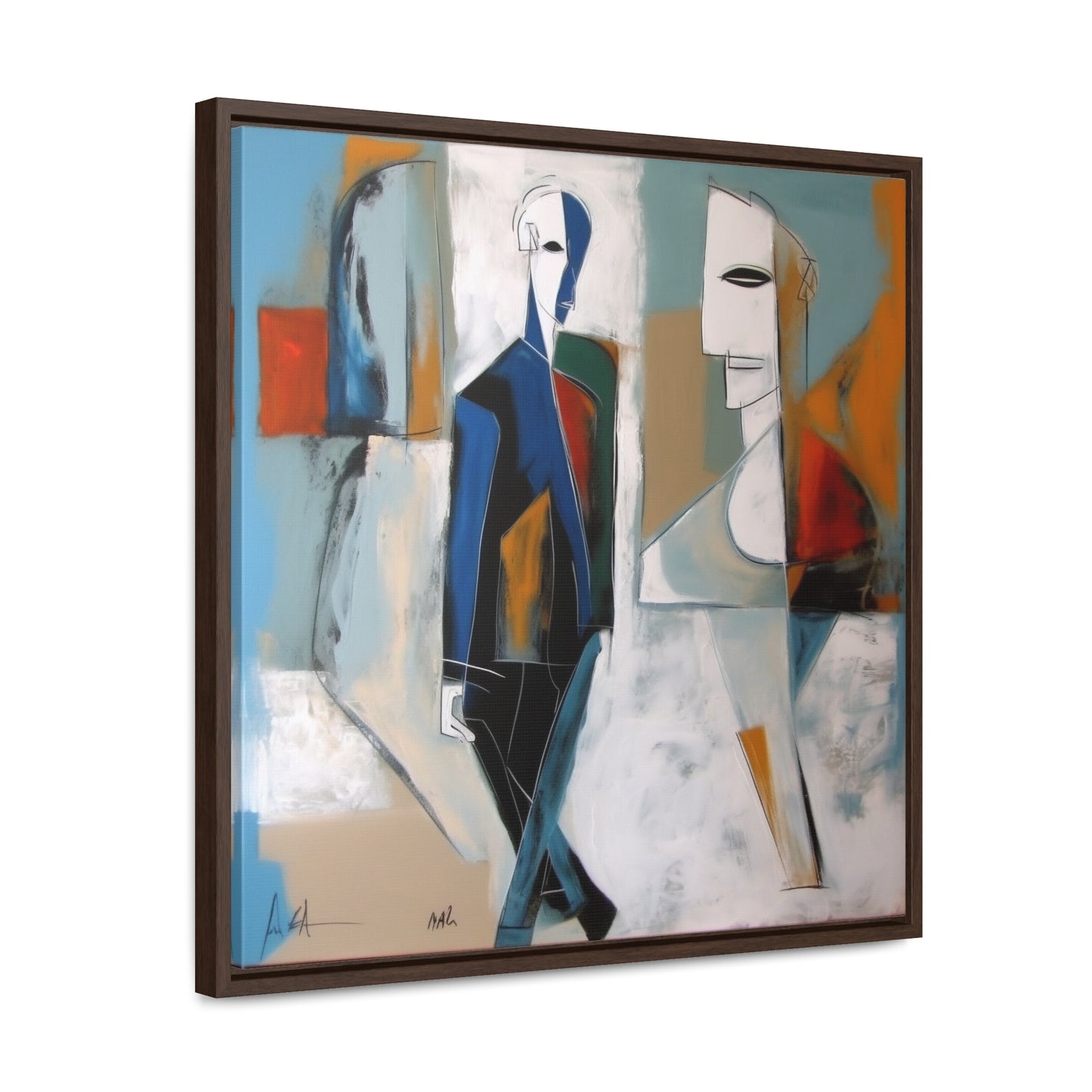 Sad Man 26, Valentinii, Gallery Canvas Wraps, Square Frame