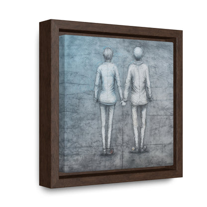 The Courage of Vulnerability, Valentinii, Gallery Canvas Wraps, Square Frame