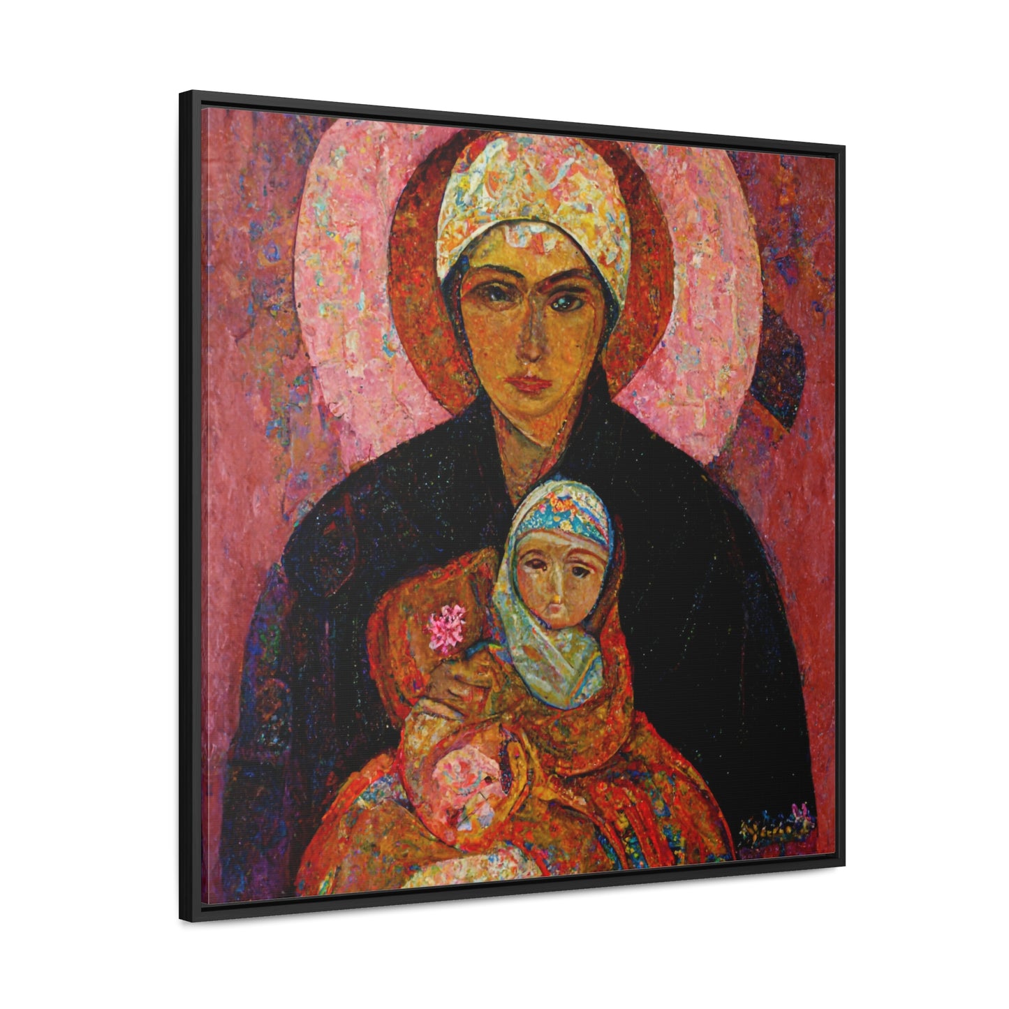 Mary and the Child 7, Valentinii, Gallery Canvas Wraps, Square Frame