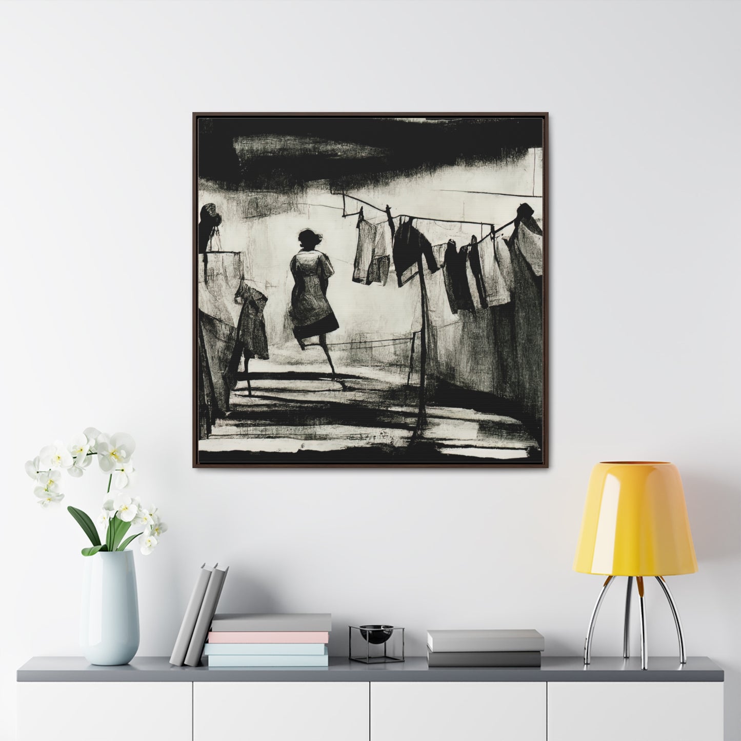 Domestic Memories 13, Valentinii, Gallery Canvas Wraps, Square Frame