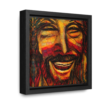 Jesus smiling 2, Valentinii, Gallery Canvas Wraps, Square Frame