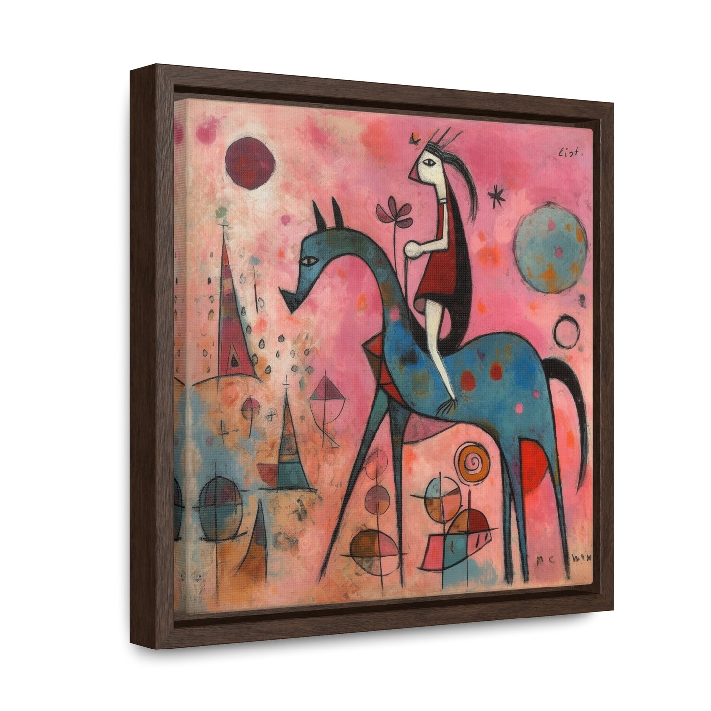 The Dreams of the Child 4, Gallery Canvas Wraps, Square Frame