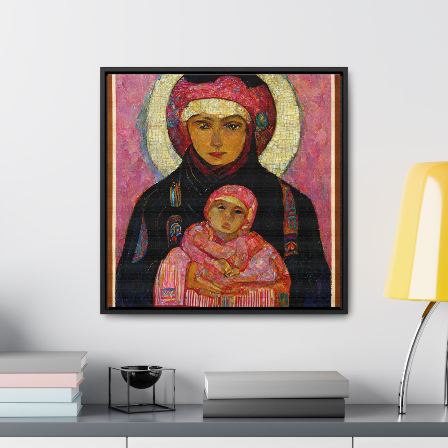 Mary and the Child 14, Valentinii, Gallery Canvas Wraps, Square Frame