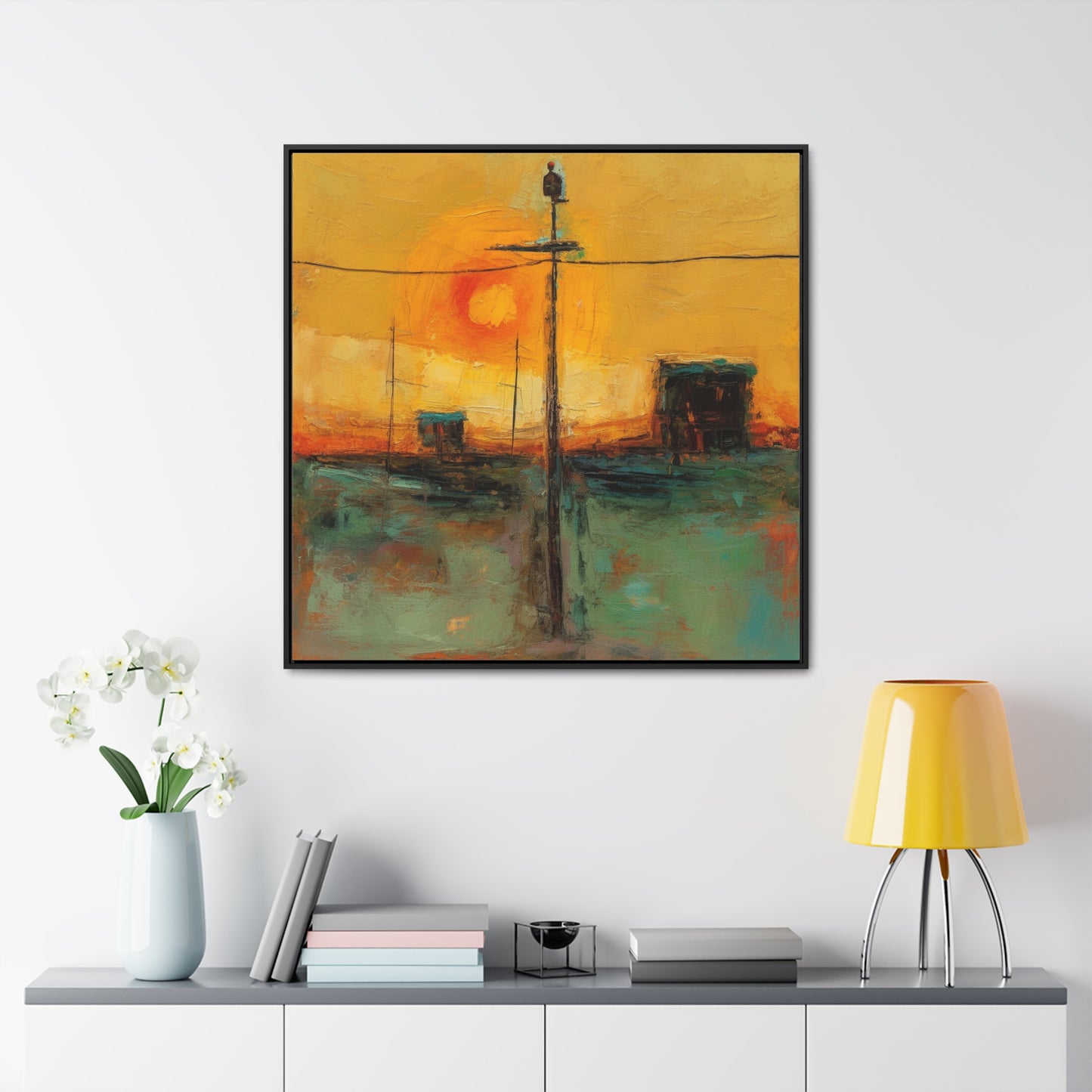 Land of the Sun 55, Valentinii, Gallery Canvas Wraps, Square Frame