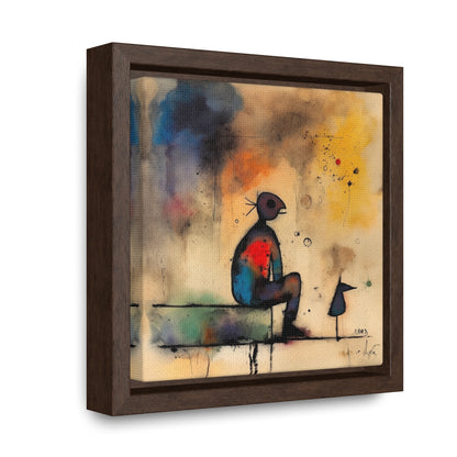 Sad Man 2, Valentinii, Gallery Canvas Wraps, Square Frame