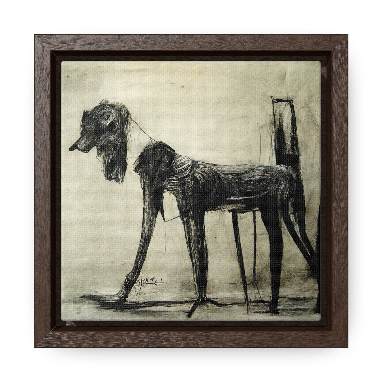 Dogs and Puppies 19, Valentinii, Gallery Canvas Wraps, Square Frame