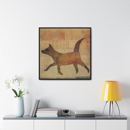 V Dog 6, Gallery Canvas Wraps, Square Frame