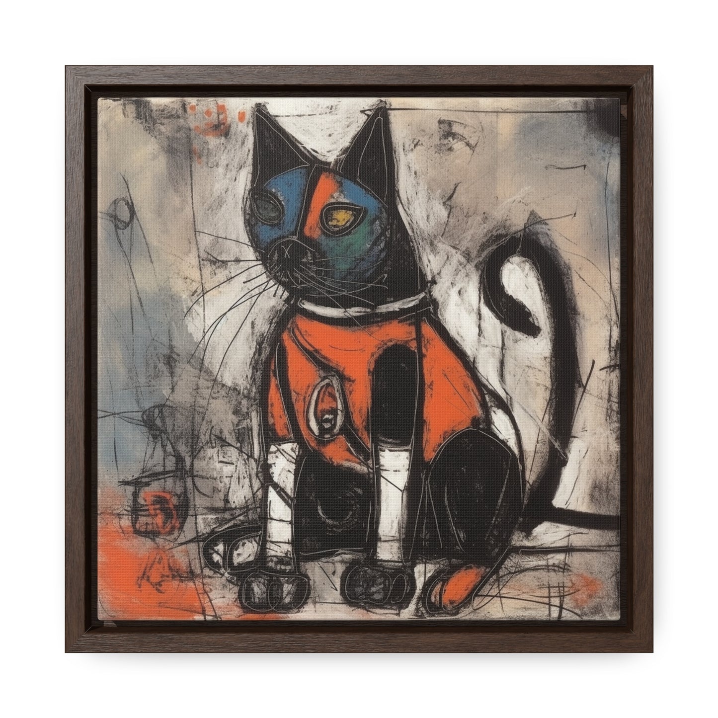 Cat 34, Gallery Canvas Wraps, Square Frame