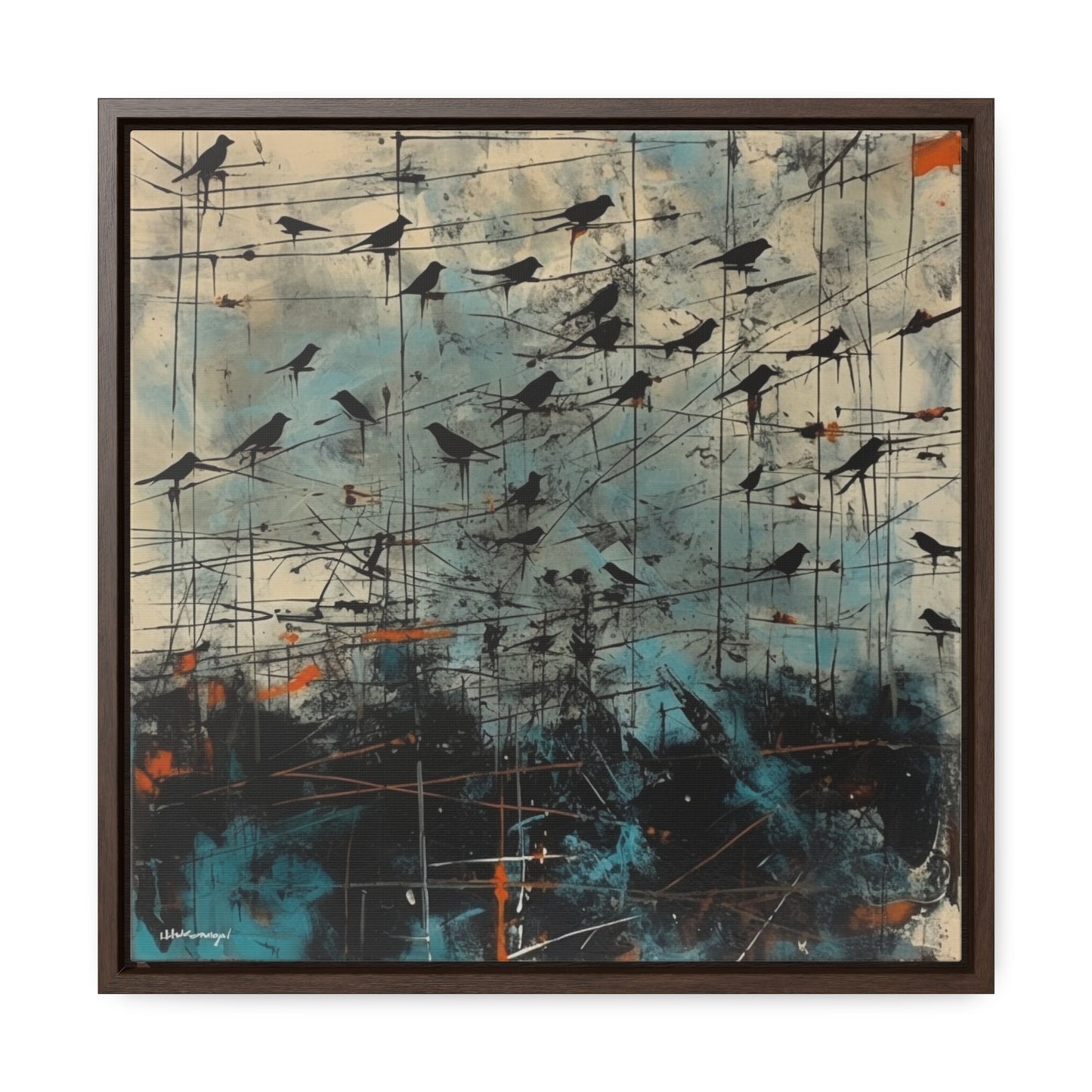 Bird 11, Gallery Canvas Wraps, Square Frame