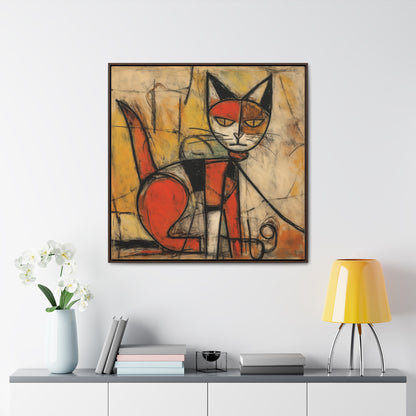 Cat 55, Gallery Canvas Wraps, Square Frame