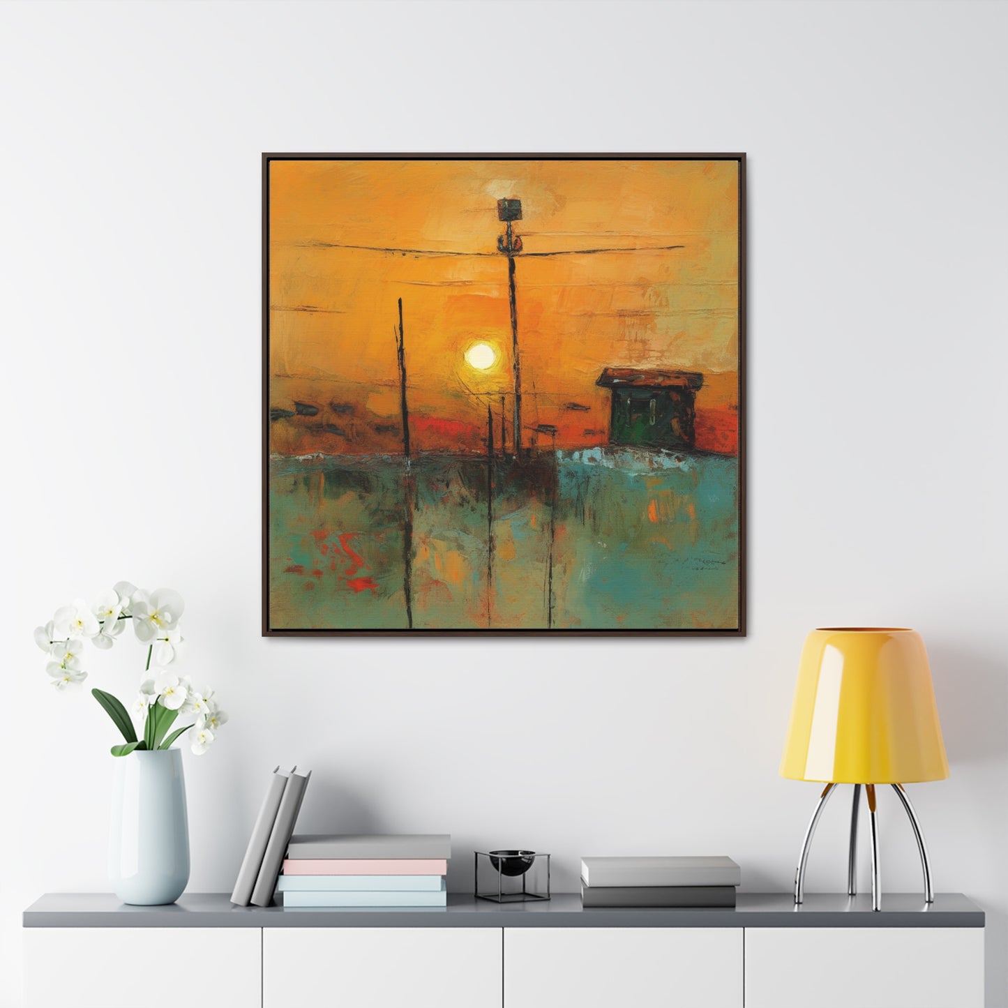 Land of the Sun 49, Valentinii, Gallery Canvas Wraps, Square Frame