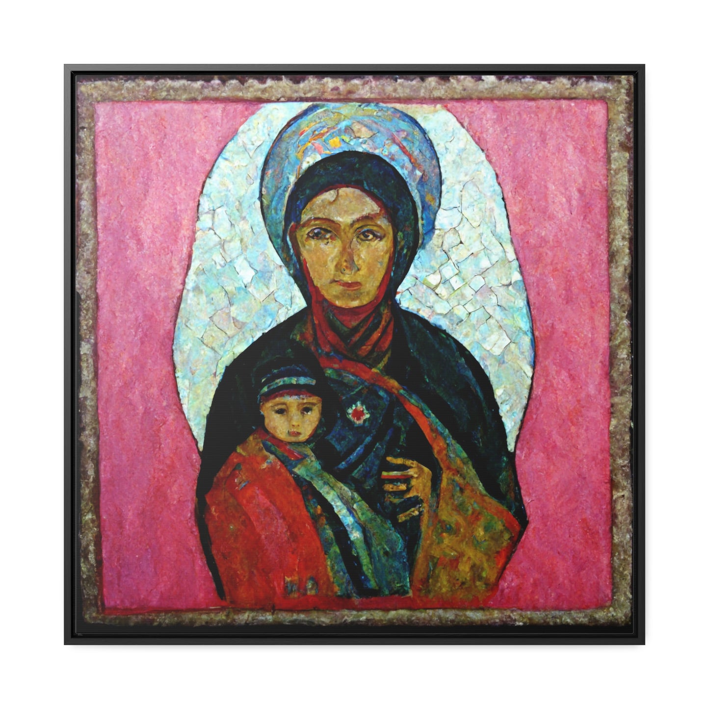 Mary and the Child 11, Valentinii, Gallery Canvas Wraps, Square Frame