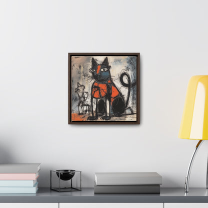 Cat 32, Gallery Canvas Wraps, Square Frame